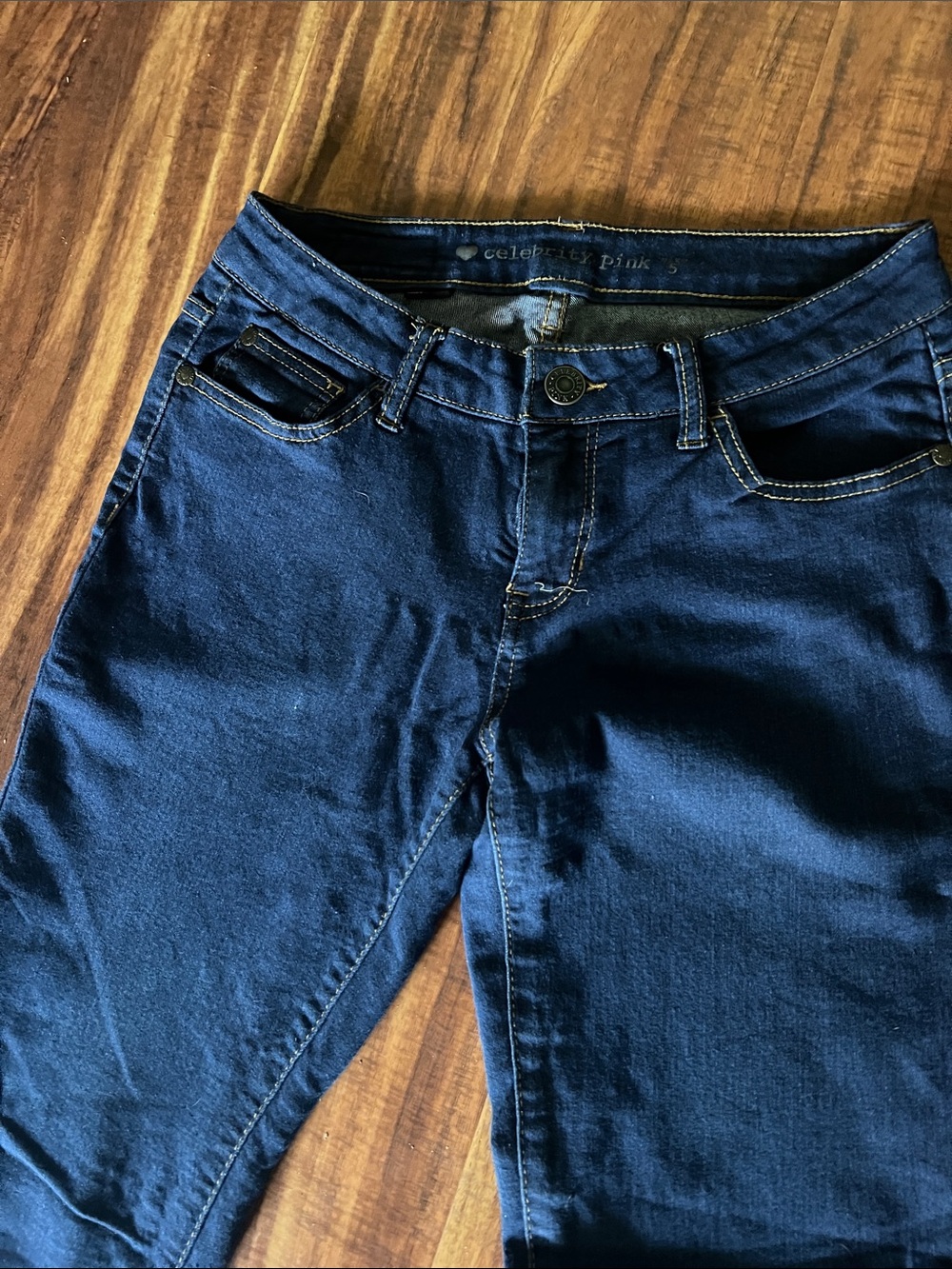 Celebrity Pink Women's Navy Skinny Stretch Jeans